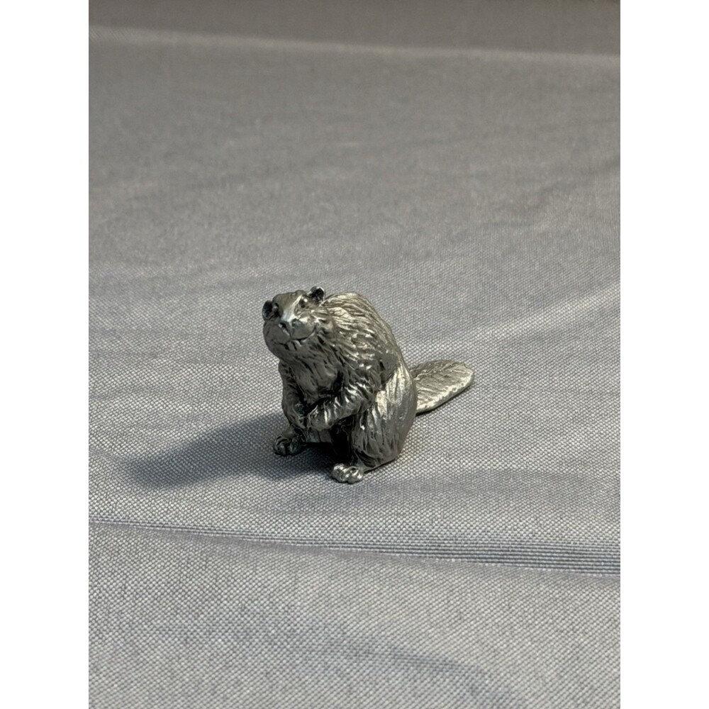 Hudson Pewter 5465 Noah’s Ark Male Beaver Vintage Rare! 1990 Retired